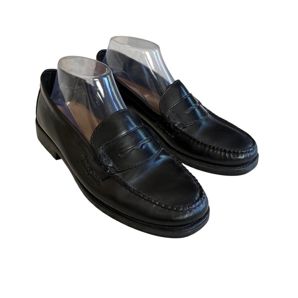 G.H. Bass Weejuns Katherine II Black Leather Penny Loafers 8.5W 3401 001